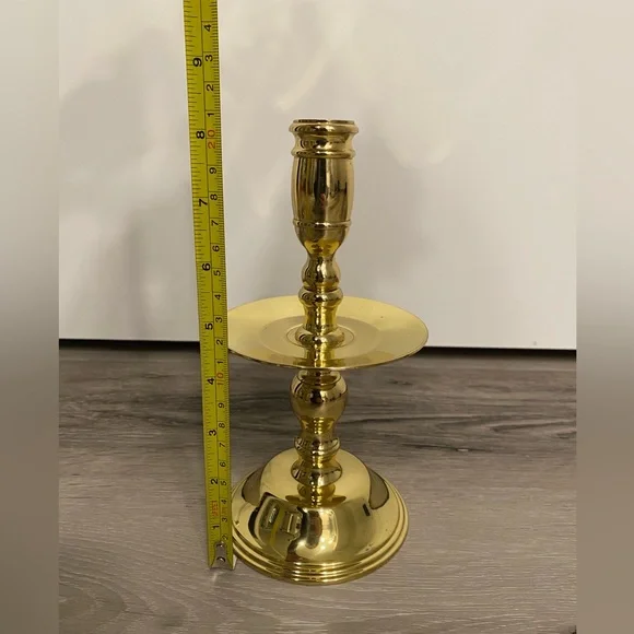 VINTAGE BALDWIN Solid Brass Candlestick Forged in America - Picture 2 of 7